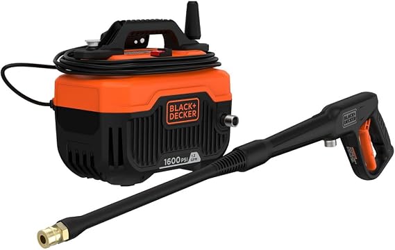 BLACK+DECKER Electric Cold Water Pressure Washer, 1,600 MAX PSI, 1.2 GPM (BEPW1600)