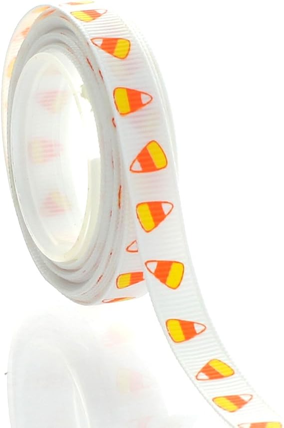 3/8" Candy Corn Grosgrain Ribbon 5yd