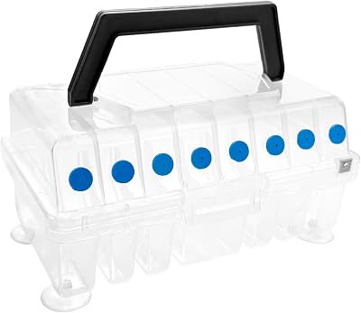 Aventik Fishing Line Spool Storage with Built-in Line Cutter Widened Slots for Fishing Storage Box Fishing Line Organizer for Tackle Box