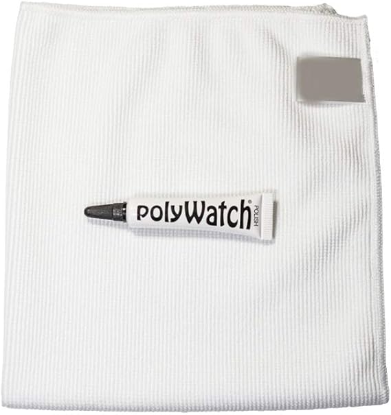 PolyWatch Plastic Watch Crystal Scratch Remover with High Performance Cloth