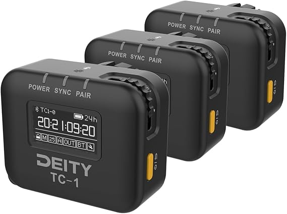 Deity TC-1 Wireless Timecode Box Generator 3-Pack (Black, 3-Pack)