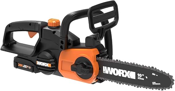 WORX Cordless Chainsaw with Auto-Tension, 20V 10" WG322