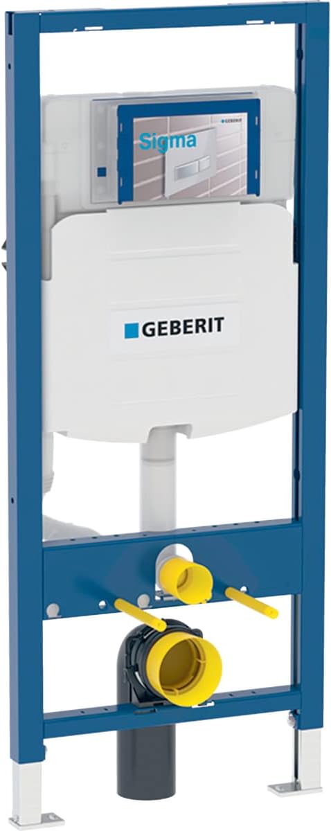 Geberit G111902005 Duofix Carrier 2x6 Installation for 1.28 GPF Wall Hung Toilets with Concealed Dual Flush Tank