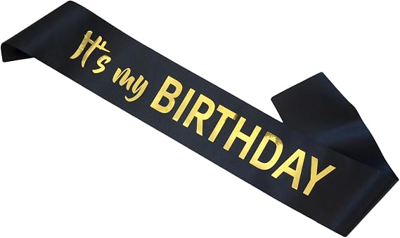 Luwigs It's My Birthday Sash Men and Women Party Favors Supplies and Decor