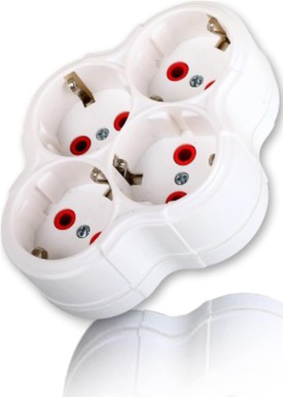 Mobee 101-04 Daisy Goliath Wireless 4-Piece Ground Quad Socket Coupler White 1410