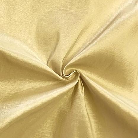 Medium/Light Weight Stretch Taffeta Fabric by The Yard (Champagne ST-22)