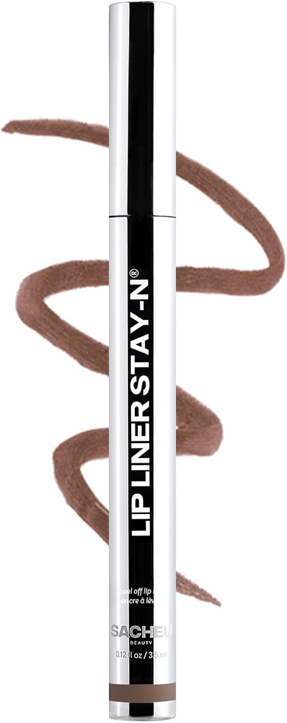 Sacheu Lip Liner STAY-N Peel Off Lip Stain, Longwear, HEY-zel