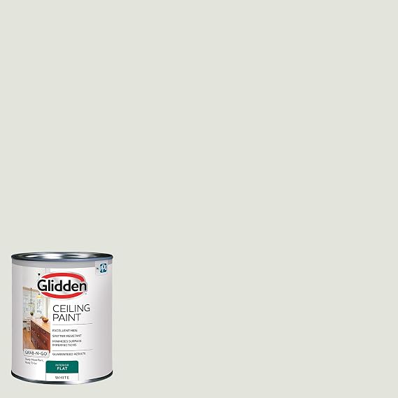 Glidden 1 qt. White Flat Ceiling Interior Paint