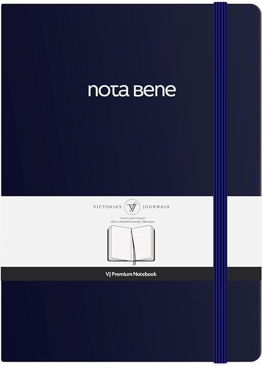 Nota Bene Premium Sert Kapak Defter, 21x29 cm, Çizgili