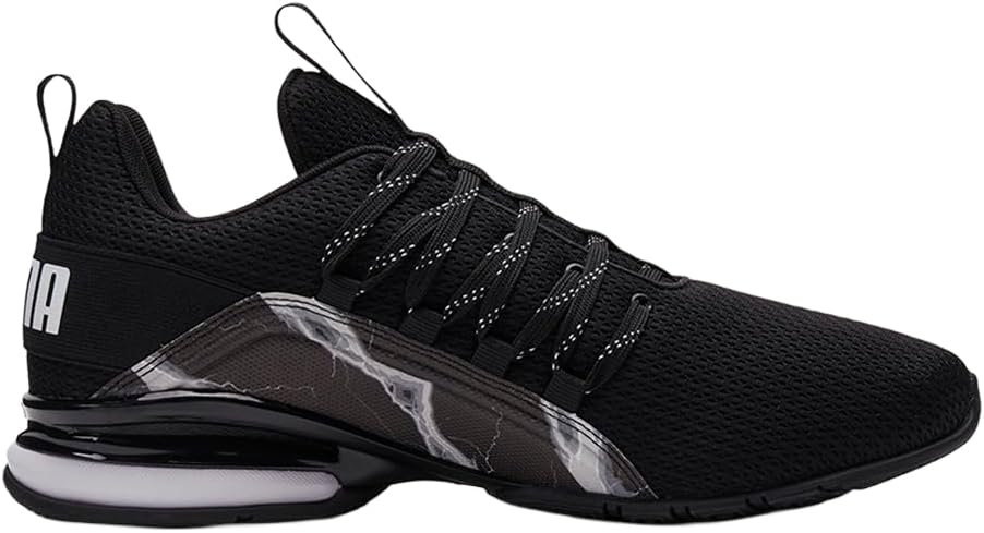 PUMA Mens Axelion Refresh Lava Running Sneakers Shoes - Black