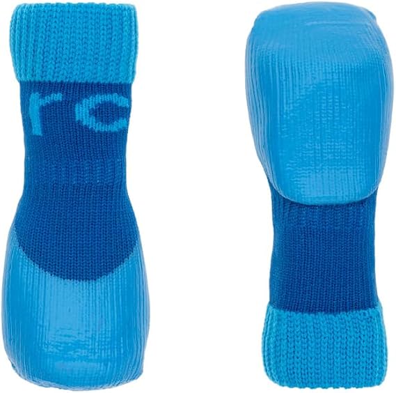 RC Pet Products Sporty PAWks Anti-Slip, Stylish, Functional, Protective Dog Socks | Large, Electric Blue/Cyan