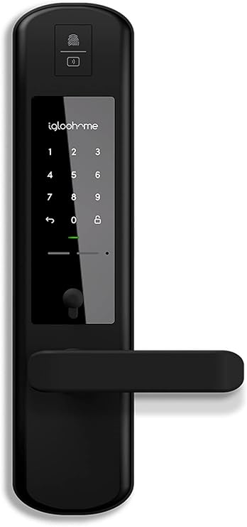 Igloohome Keyless Entry Smart Mortise 2 Plus - Instant Remote Access via Bluetooth/Code/App/Key and Finger Print, No WiFi Required  (Check The Door Compatibility Before You Buy).