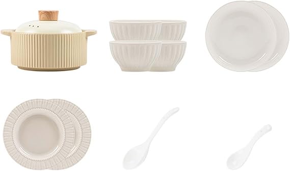 Elegant Ceramic Dinnerware Set, High-Grade Gray Plates, Bowls, and Dishes for Family Use, Complete Tableware Set, Modern Design, Dishwasher & Microwave Safe