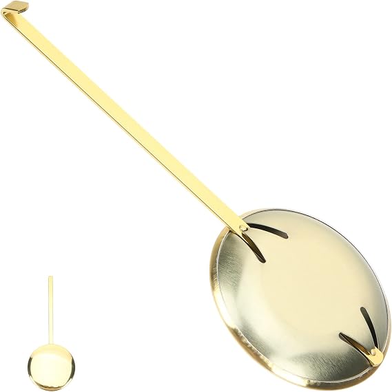 Metal Pendulum Replacement Wall Clock Pendulum Replacement Quartz Clock Pendulum Parts Metal Pendulum Accessories for DIY Hanging Swing Mantle Clock Repair Supply Golden 15cm