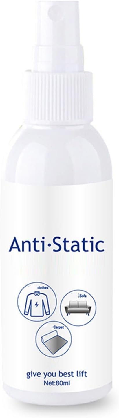 Anti-Wrinkle Spray for Clothes, Removes Wrinkles and Creases on Textiles - Ironing Aid, 80