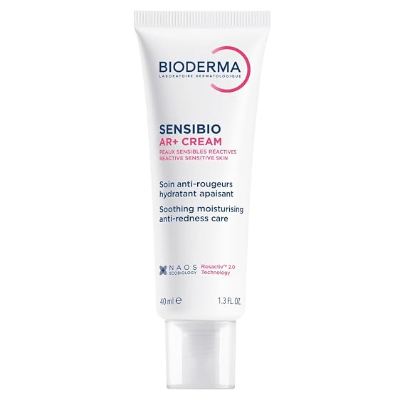 Bioderma Sensibio AR+ Cream Facial Redness Relief Lotion for Sensitive Skin | AR+ Cream anti-redness facial moisturizer soothes sensitive skin prone to redness while providing moisturizing comfort