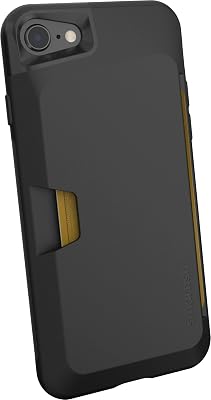 Smartish iPhone SE Wallet Case - Wallet Slayer Vol 1 [Slim  Protective] Credit Card Holder Drop Tested Hidden Card Slot Cover Compatible with Apple iPhone SE & iPhone 78 - Black Tie Affair