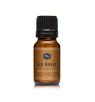 P&J Trading Fragrance Oil for Diffusers for Home - Old Books 10ml Fragrance Scents for Candle Making - Soap Making Supplies & Car Diffuser Scents