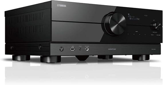 Yamaha RX-A2A AVENTAGE 7.2-Channel AV Receiver 8K and 4K/120 HDMI, eARC, Dolby Atmos, DTS:X, Wi-Fi, Bluetooth, MusicCast