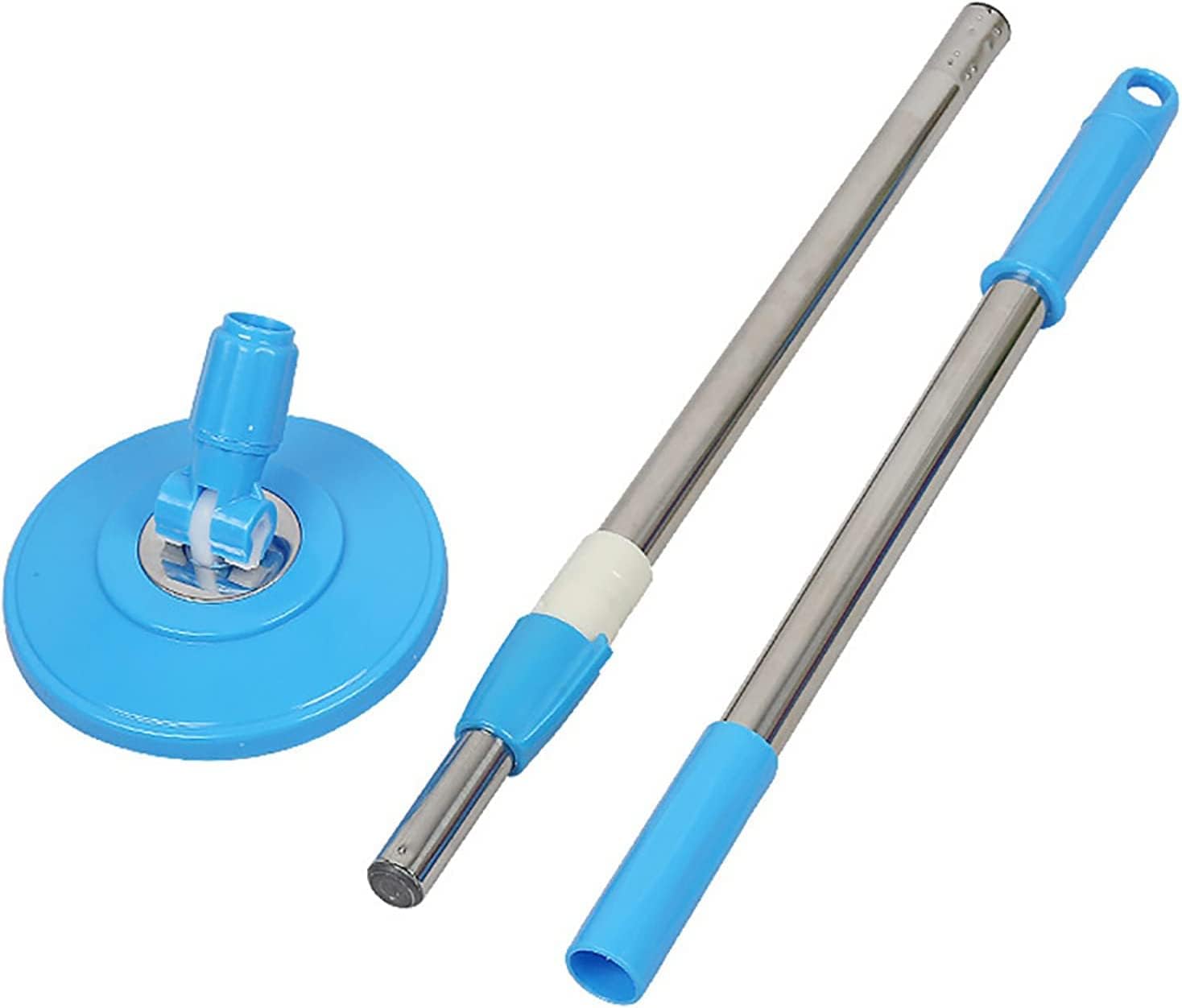 Spin Mop Pole Handle Replacement, 360 Spinning Spin Mop Adjustable Handle and Head Replacement Household Cleaning Accessories for Home,Office,Bedroom Blue, zz7101041024ss