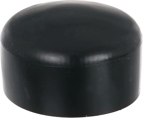 Alberts 654665 Post Cap for Round Metal Posts Plastic Black for Post Diameter 60 mm