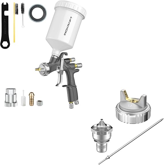 InoKraft D1 LVLP Spray Gun Basic Kit & 1.7mm Nozzle Set