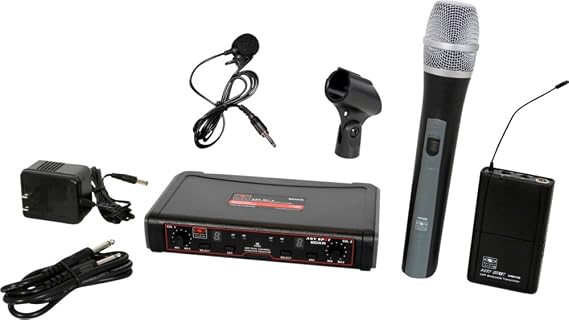 Galaxy Audio, 2 Wireless Microphone System, Black (EDXR/HHBPVD)