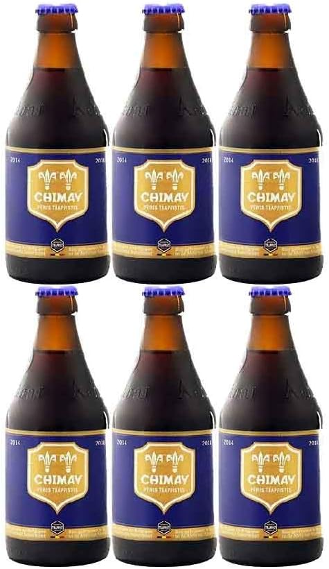Chimay Blue Cap Trappist Strong Dark Ale 330ml Bottles (12 Pack)