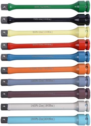 KING TONY 426908A0 Torque Extension Bar, 100 Nm, 1/2-inch, Black, Retro-tri Color