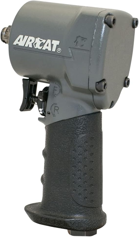 AIRCAT 1057-TH 1/2" Stubby Impact Wrench, 500 ft-lb Max Torque