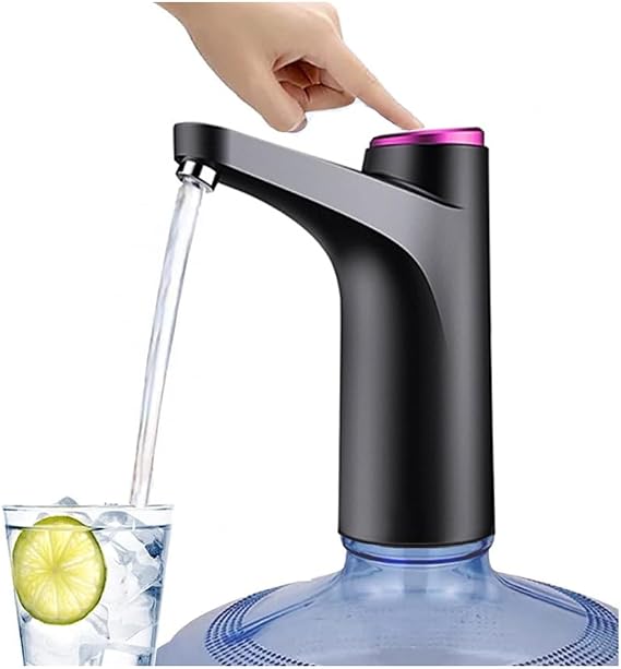 Electric Water Dispenser Pump, USB Charging Water Bottle Pump, Water Dispenser Pump with Tap, Portable Automatic Water Pump Bucket Bottle Dispenser for Camping and Travel