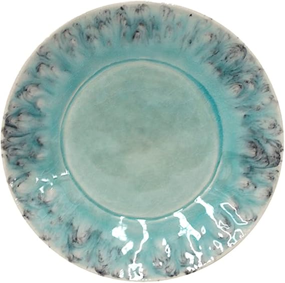 Costa Nova Ceramic Stoneware 6" Bread Plate - Madeira Collection, Blue | Microwave & Dishwasher Safe Dinnerware | Food Safe Glazing | Restaurant Quality Tableware