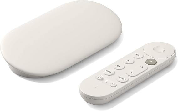 Google TV Streamer 4K - Sesli Arama Uzaktan Kumandasıyla TV'nizde Hızlı Akış Eğlencesi - 4K HDR'de Film, Şov, Canlı TV ve Netflix İzleyin - Akıllı Ev Kontrolü - 32 GB Depolama - Porselen