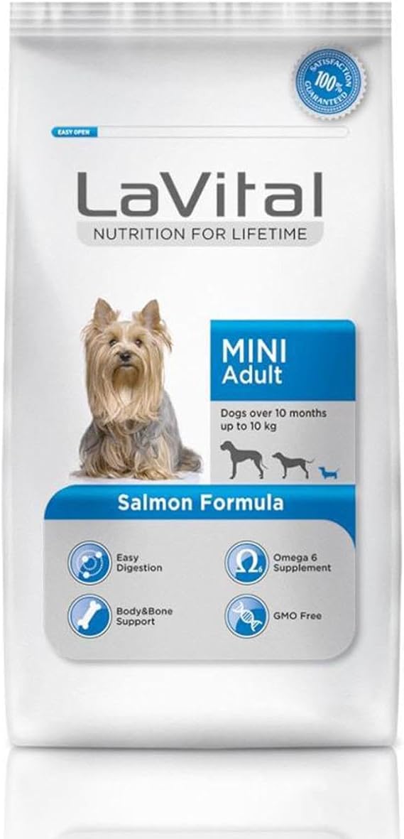 LaVital Somonlu Mini Irk Yetişkin Köpek Maması 1,5kg