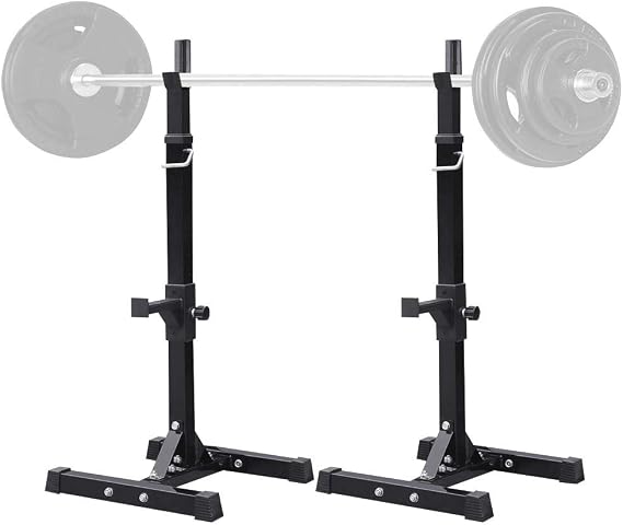 Yaheetech Adjustable Barbell/Squat Rack, Bench Press Rack, Max Load 250kg