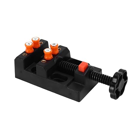 Adjustable Chuck Hand Drill Tool Set, High Speed Steel Twist Bit + 0.3-1.2mm Miniature Drill + Bench Vise for Craft Carving, Woodworking