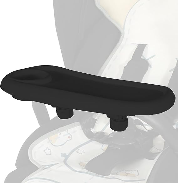 Universal Stroller Tray Adjustable Non-Slip Mompush Stroller Accessories