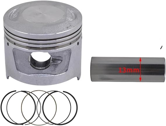 47mm 13mm 70cc Motorcycle Engine Piston Kit Compatible With JH70 Style Engines Fits ATV Quad And Dirt Bikes 2HH-126(Piston kit)