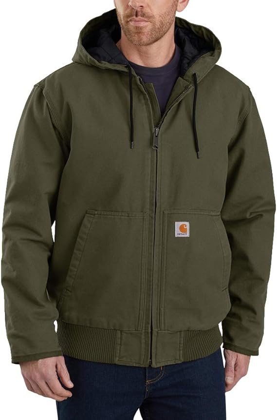 Carhartt Men's Loose-Fit Washed Duck Insulated Active Jacket