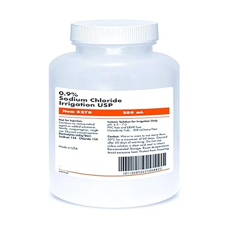 Generic NA 250ml (8.5 fl oz) Sterile Saline Solution