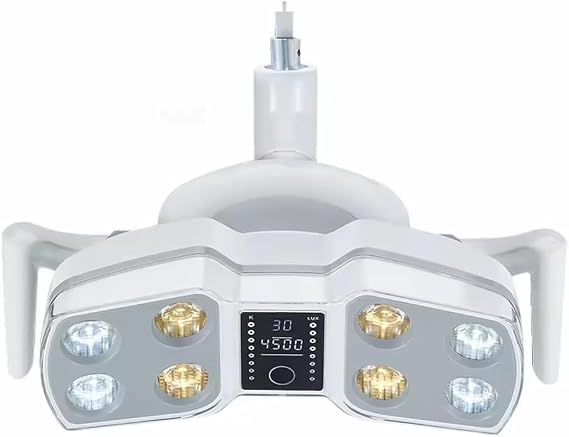 15W 8 LED Bulbs Shadowless Lamp Operating Light Switch Chair Dual Color Implant Induction Lamp Adjustable Brightness Lamp KY-P126 (22mm)