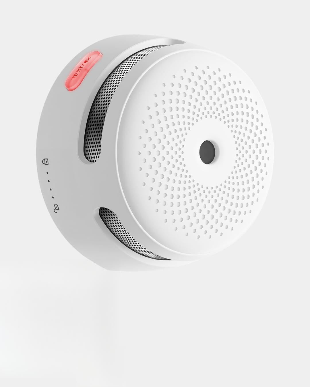 X-Sense Mini duman dedektörü, 10 yıl pil ve sensör ömrü, manyetik tutuculu, fotoelektrik yangın dedektörü, test/sessize alma tuşlu, XS01, 1 adet