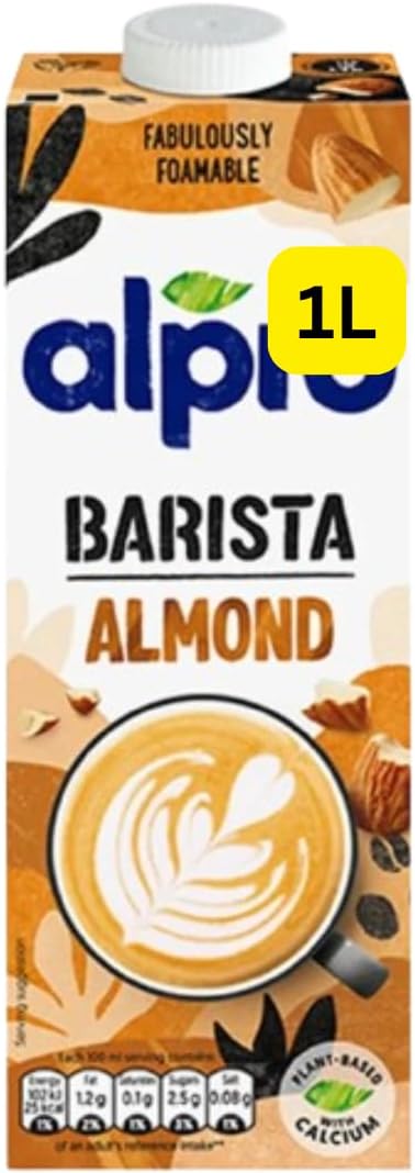 Barista Almond Long Life Dairy Free Drink 1L Alpros (1x1L)