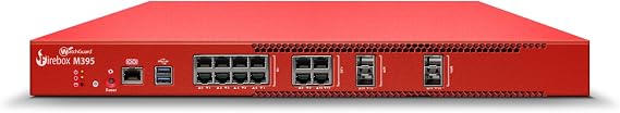 WatchGuard Firebox M395 with 1 Year Basic Security Suite - Rackmount Firewall, 12x 2.5Gb RJ45, 2X 1Gb SFP & 2X 10Gb SFP+ Ports, Midsize Branch Security (WGM39500701)