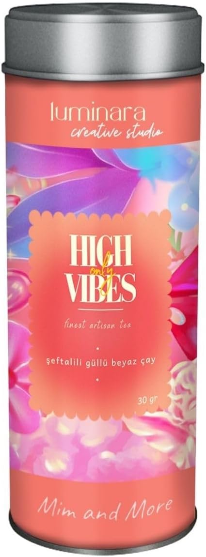 High Vibes Only Tea - Güllü & Şeftali Aromalı Beyaz Çay, 30gr