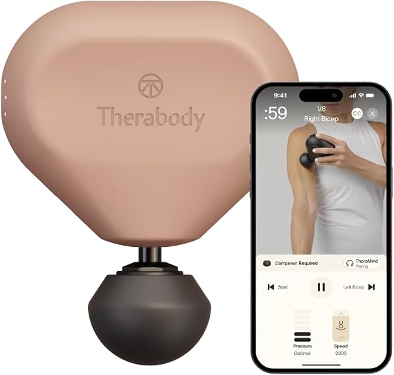 Therabody Theragun Mini (3rd Gen) Portable Electric Massge Gun, Desert Rose