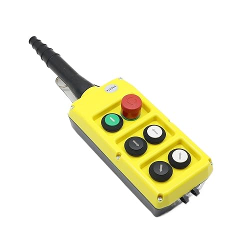 PLB-06 Button Crane Handle Hanging Waterproof Button Box Double Row Button Switch with Emergency Stop