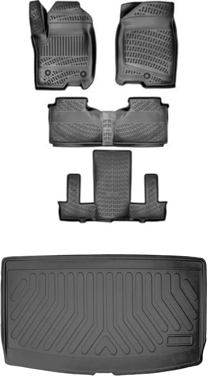 Bmy Oto Aksesuar Hyundai Tucson Usa 2010-2015 İle Uyumlu 3D Araca Özel Paspas ve Bagaj Havuzu Set