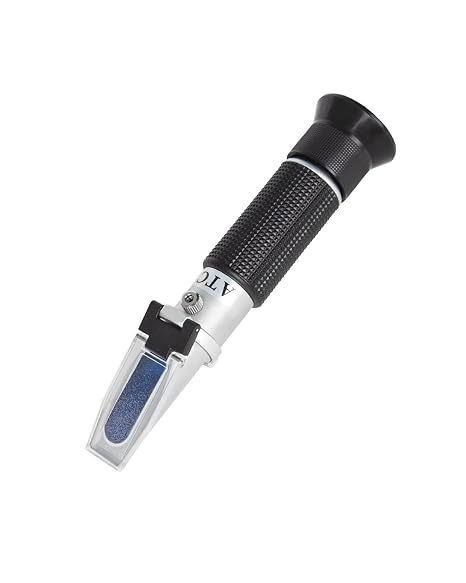 LOHAND Brix Refractometer with ATC, 0-32% Brix Range, Handheld Sugar Tester