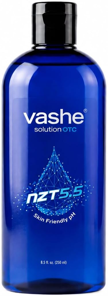 Vashe Wound Solution OTC | Pure Hypochlorous Acid-Preserved Wound Cleanser | Home Wound Care | Non-Cytotoxic and Skin-Neutral pH | 8.5 Fl Oz